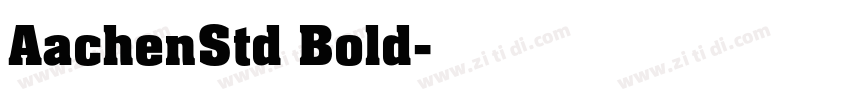 AachenStd Bold字体转换